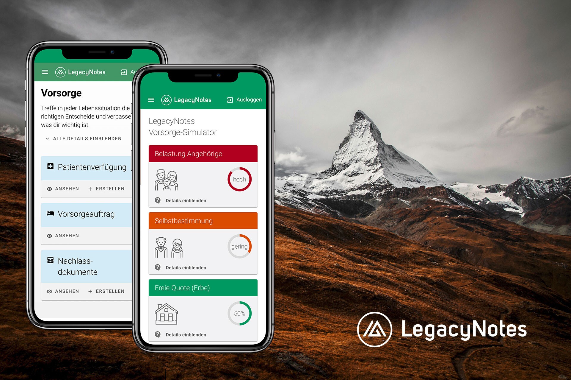 LegacyNotes - Digitale Nachlassplanung schweizerisch gut
